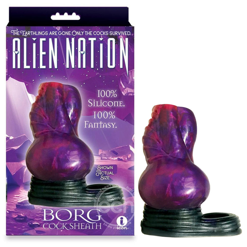 Alien Nation - Borg - Purple/Black 11.5 cm Penis Sheath - Just for you desires