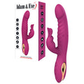 Adam & Eve ROSE GOLD G-SPOT RABBIT - Purple 22.5 cm USB Rechargeable Rabbit Vibrator with Flicking Tip - Just for you desires