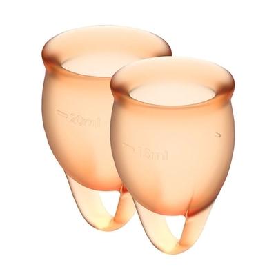 Satisfyer Feel Confident Menstrual Cup (Orange) - Just for you desires