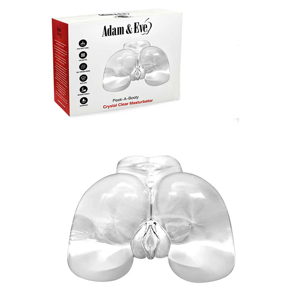 Adam & Eve PEEK A BOOTY - Clear Doggy Style Masturbator - Just for you desires