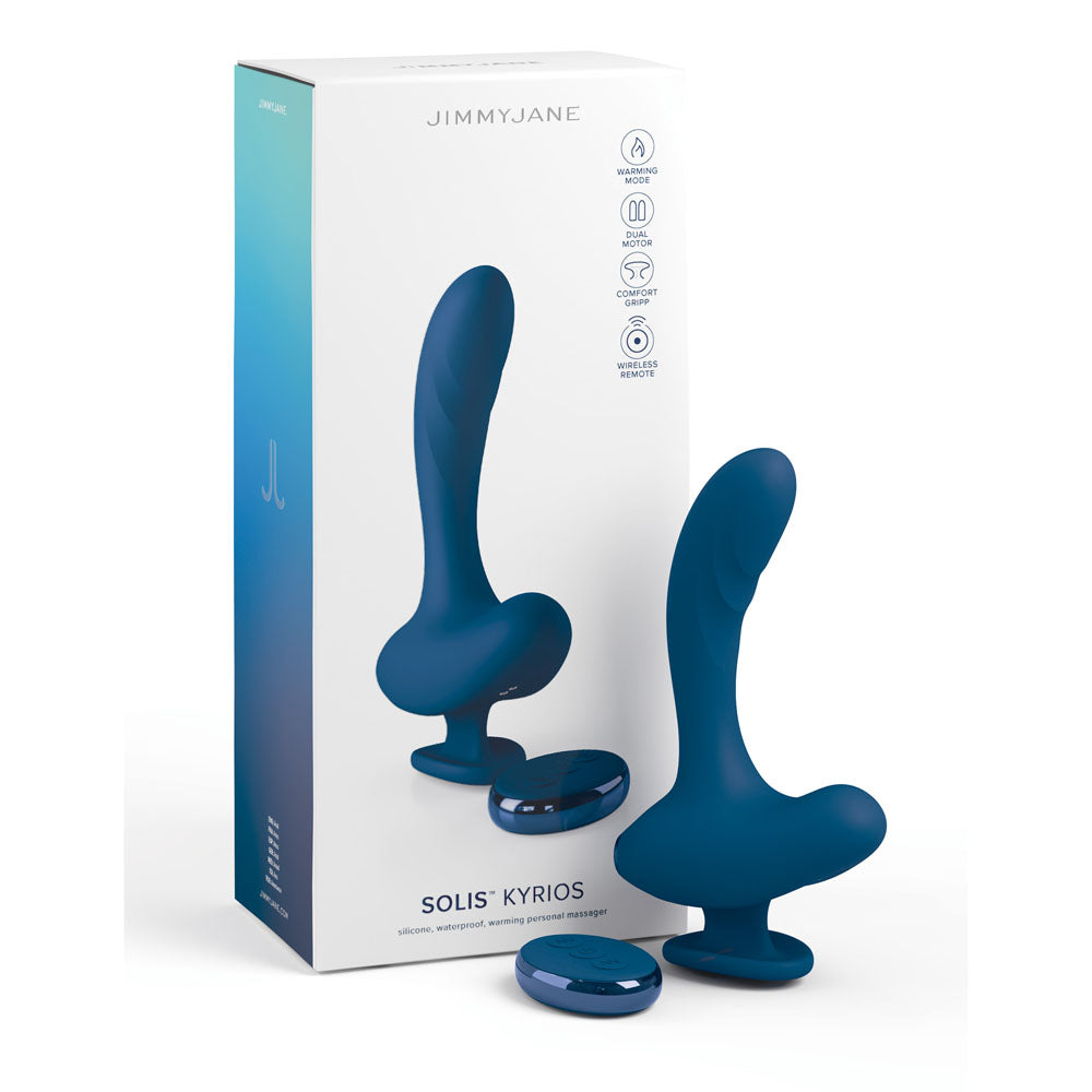 JimmyJane Solis Kyrios - Blue USB Rechargeable Prostate Massager with Remote - Just for you desires