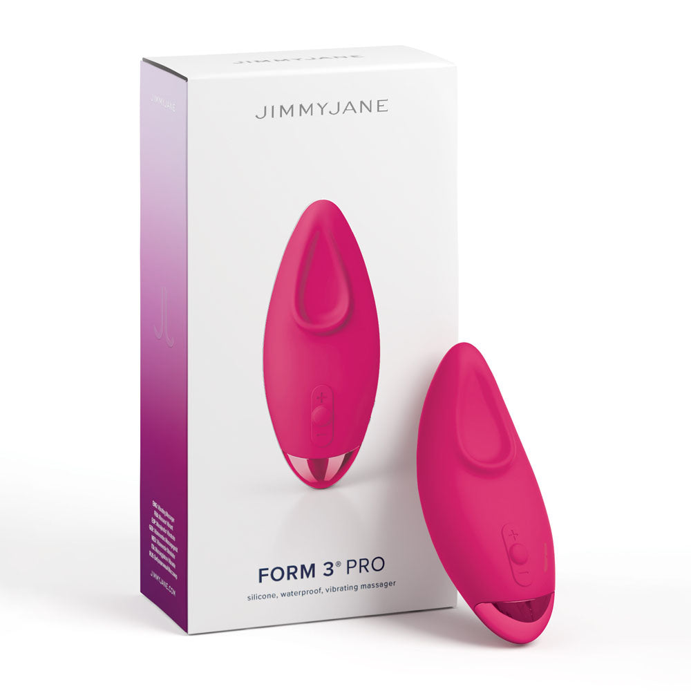 JimmyJane Form 3 PRO - Pink - Pink 10.2 cm USB Rechargeable Handheld Stimulator - Just for you desires