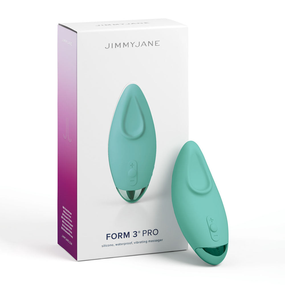 JimmyJane Form 3 PRO - Teal - Teal 10.2 cm USB Rechargeable Handheld Stimulator - Just for you desires