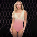 LAPDANCE Rosy Sunset Bodysuit - Cream/Rose - One Size - Just for you desires