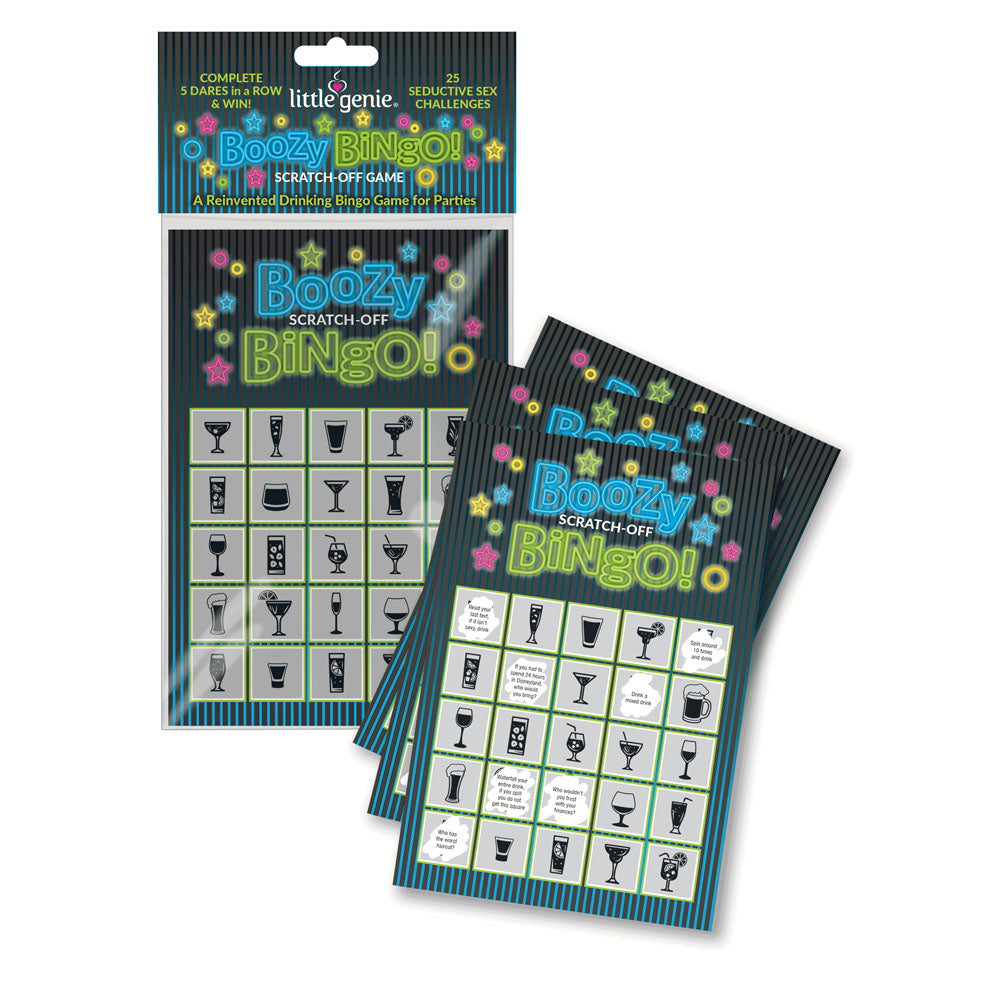Boozy Bingo - Drinking Scratcher Card - Just for you desires