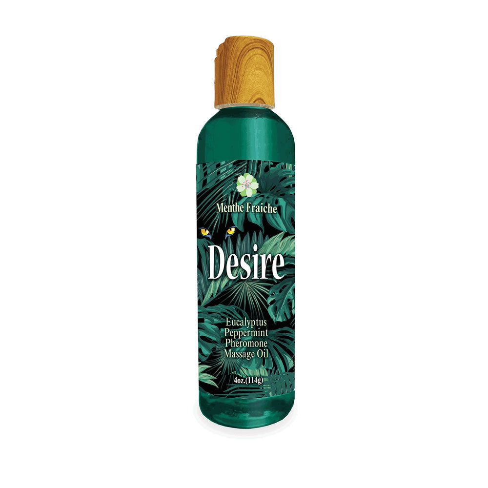 Desire Pheromone Massage Oil - Eucalyptus & Peppermint Scented Pheromone Massage Oil - 118 ml - Just for you desires