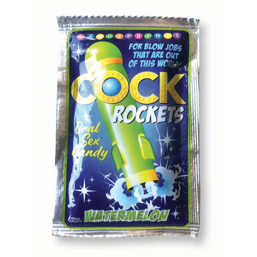 Cock Rockets - Watermelon - Watermelon Flavoured Oral Sex Candy - 15 grams - Just for you desires
