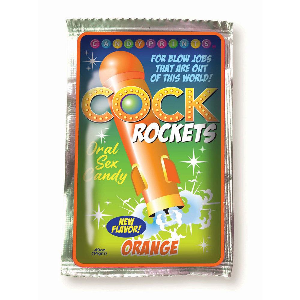 Cock Rockets - Orange - Orange Flavoured Oral Sex Candy - 15 grams - Just for you desires