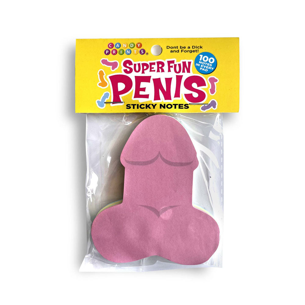 Super Fun Penis Sticky Notes - Multi Coloured Novelty Sticky Notes - 100 Pack - Just for you desires
