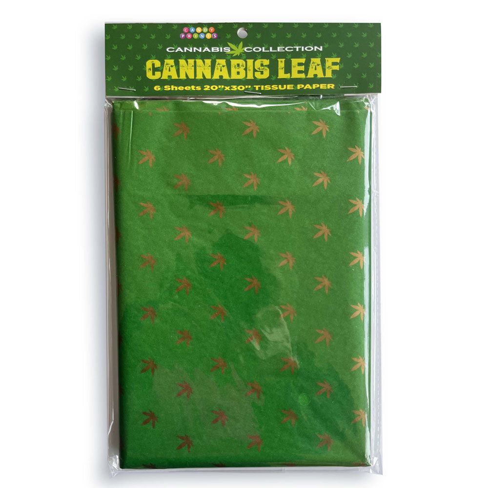 Cannabis Leaf Tissue Paper Sheets - Novelty Decoration Sheets - 6 Pack - Just for you desires