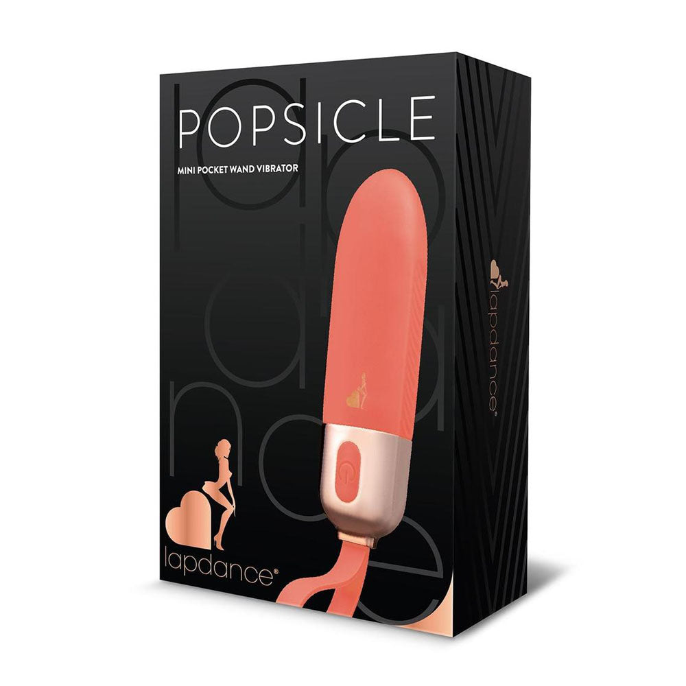 LAPDANCE Popsicle Mini Pocket Wand - Pink 12 cm USB Rechargeable Bullet - Just for you desires
