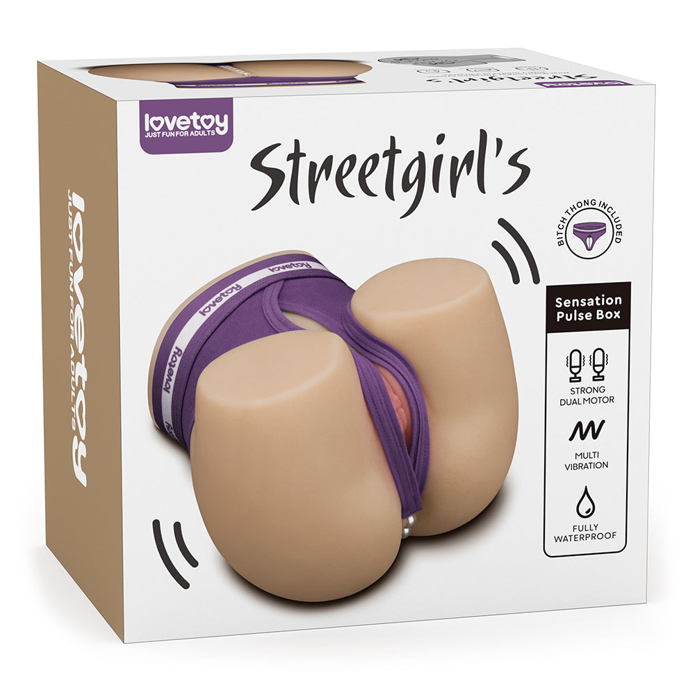 Streetgirls Dual Motor Sensation Pulse - Flesh USB Rechargeable Vibrating Masturbator - Just for you desires