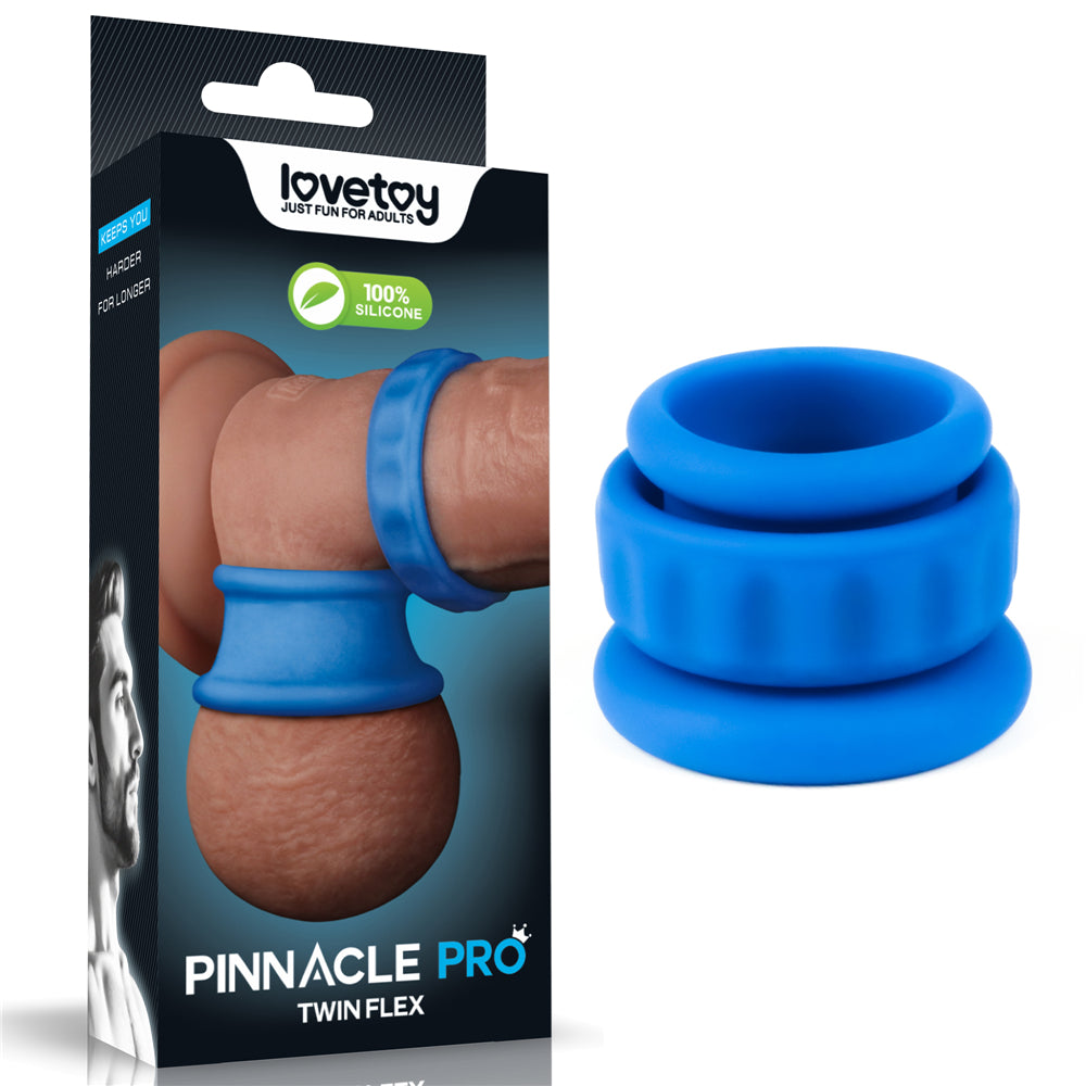 Pinnacle Pro Twin Flex -  Cock & Balls Rings - Just for you desires