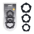 LEVELZ Beaded Silicone Cock Ring Set of 3 -  -  Cock Rings - Set of 3 Sizes - Just for you desires