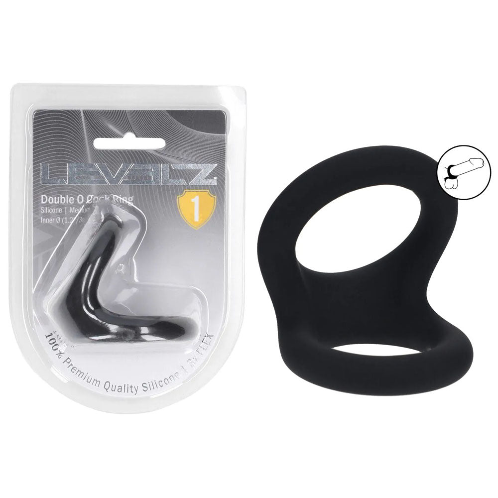 LEVELZ Double O Silicone Cock Ring - M -  -  Cock & Balls Rings - Just for you desires