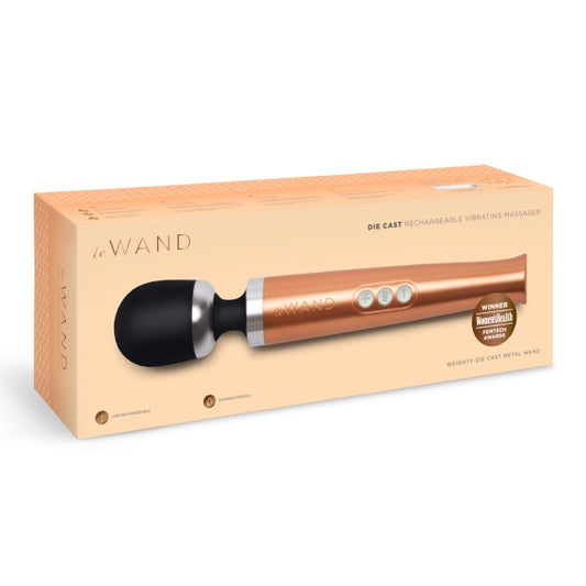 Le Wand Diecast Rechargeable Massager Rose Gold