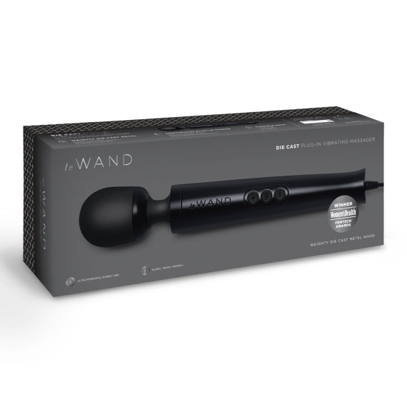 Le Wand Diecast Plug In Massager Black