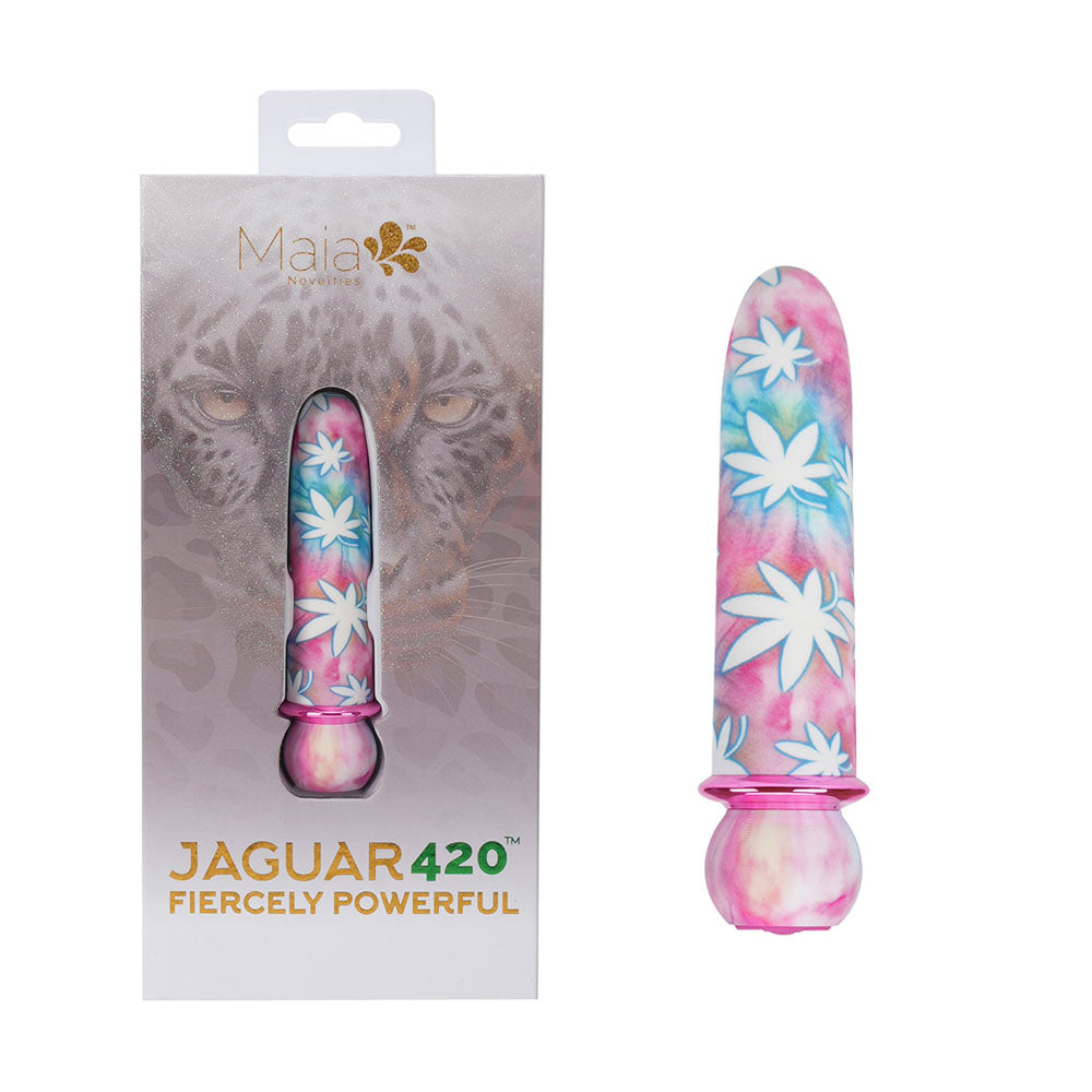 Maia JAGUAR 420 Tie Die - 420 Tie Die 10.1 cm USB Rechargeable Bullet - Just for you desires