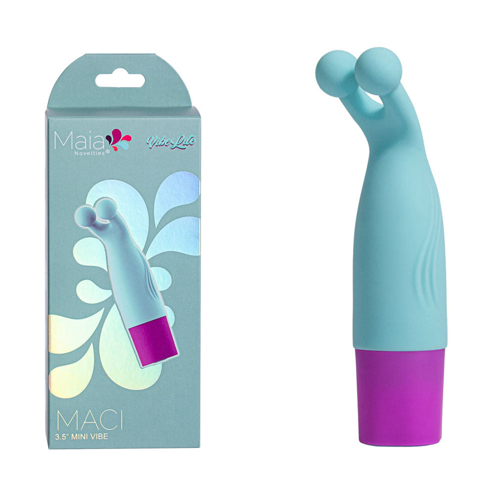 Maia MACI - Light Blue 8.9 cm USB Rechargeable Bullet - Just for you desires