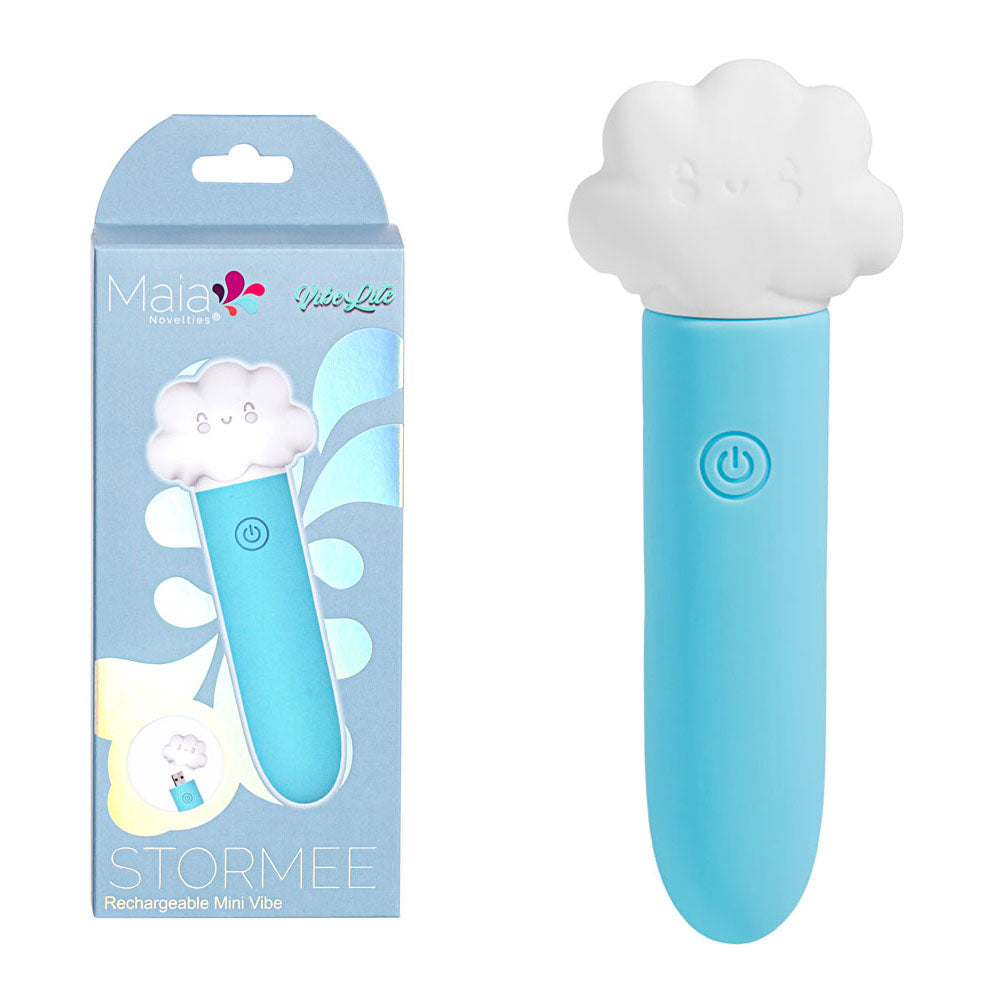 Maia STORMEE - Blue 11.1 cm USB Rechargeable Bullet - Just for you desires