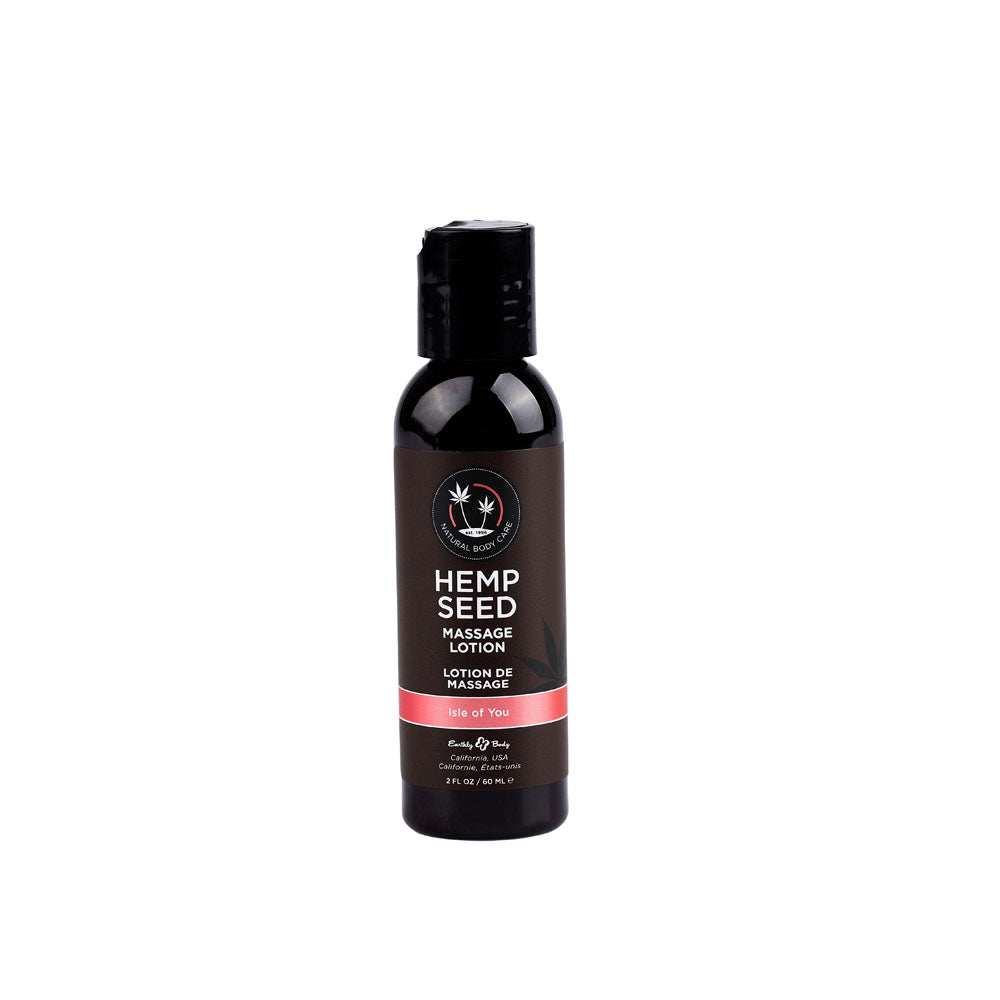 Hemp Seed Massage & Body Oil - Coconut Water, Citrus & Vanilla (Isle Of You) Scented - 59 ml Bottle - Just for you desires