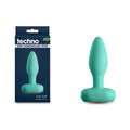 Techno - Prism - Teal 10.9 cm USB Rechargeable Butt Plug with App Control - Just for you desires