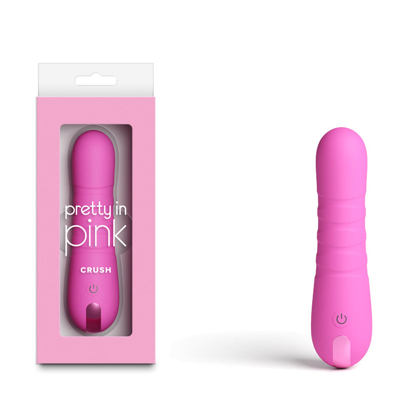 Pretty in  Crush -  -  14.3 cm USB Rechargeable Vibrator - Just for you desires