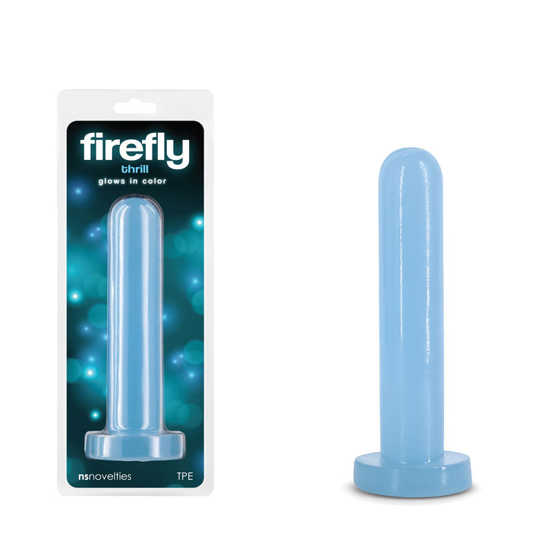 Firefly - Thrill - Blue - Small - Glow in Dark Blue 15.5 cm Small Dildo - Just for you desires