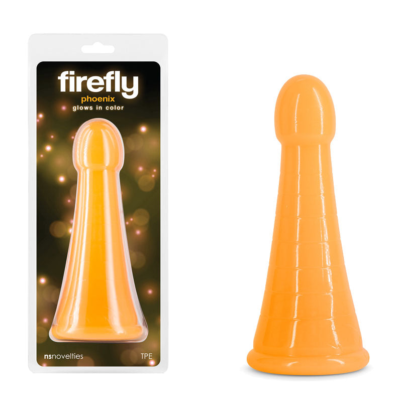 Firefly - Phoenix - Orange - Glow in Dark Orange 19.2 cm Dildo - Just for you desires