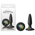 Glams Mini - Black 8.4 cm (3.3'') Butt Plug with Sparkling Gem - Just for you desires
