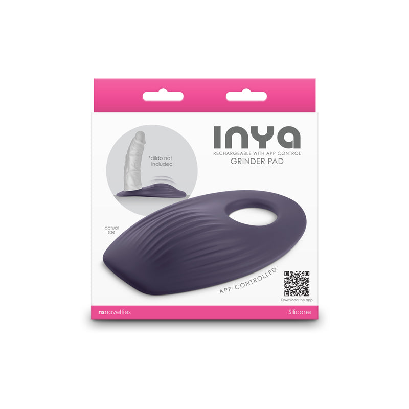 INYA Grinder - Grey - Grey USB Rechargeable Vibrating Grinding Pad with App Control - Just for you desires