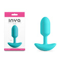 INYA Pulse - Teal - Teal 11 cm USB Rechargeable Vibrating Butt Plug - Just for you desires