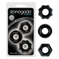 Renegade Chubbies - Black Cock Rings - Set of 3 - Just for you desires