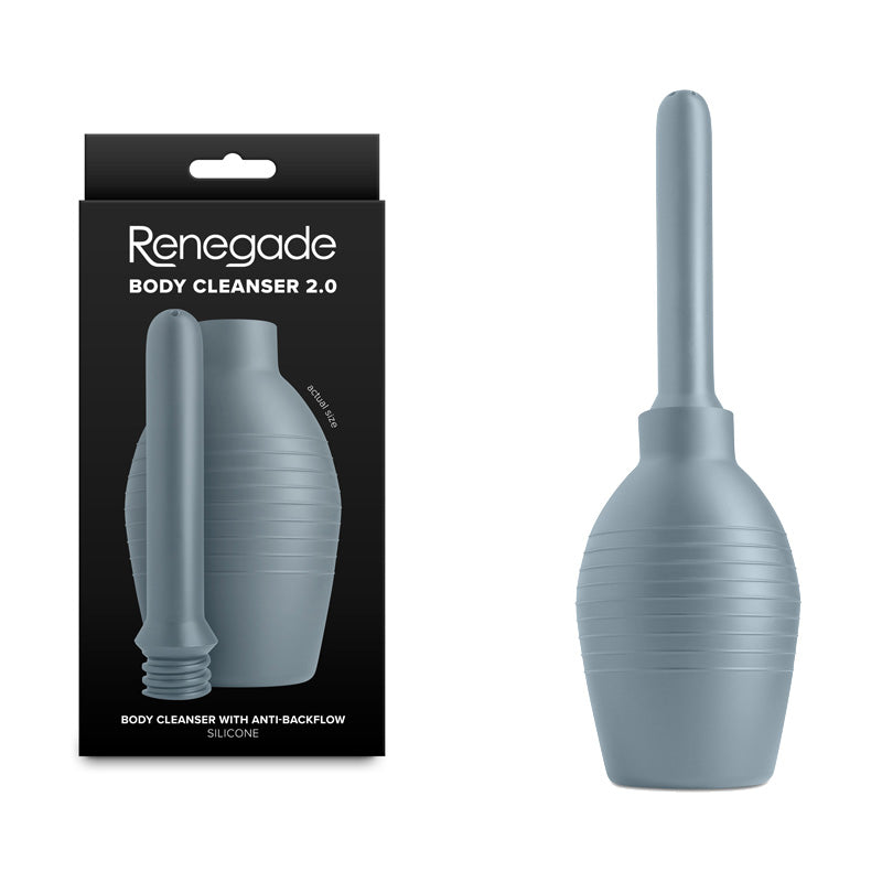 Renegade Body Cleanser 2.0 - Grey - Grey Unisex Douche - Just for you desires