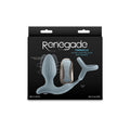 Renegade Pinnacle - Grey - Grey USB Rechargeable Vibrating Butt Plug with Cock Ring - Just for you desires