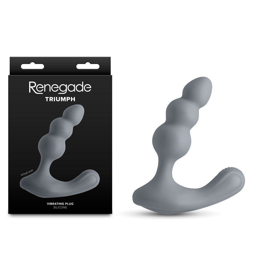 Renegade Thumper - Grey - Grey 13.1 cm USB Rechargeable Prostate Massager - Just for you desires