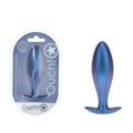 OUCH! Oval Anal Plug - Metallic Blue - Metallic Blue 11.7 cm Butt Plug - Just for you desires