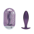 OUCH! Oval Anal Plug - Metallic Purple - Metallic Purple 11.7 cm Butt Plug - Just for you desires