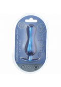 OUCH! Curvy Anal Plug - Metallic Blue - Metallic Blue 11.7 cm Butt Plug - Just for you desires