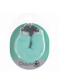 OUCH! Heavy-Duty Fluffy Cuffs - Powder Green - Powder Green Fluffy Restraints - Just for you desires