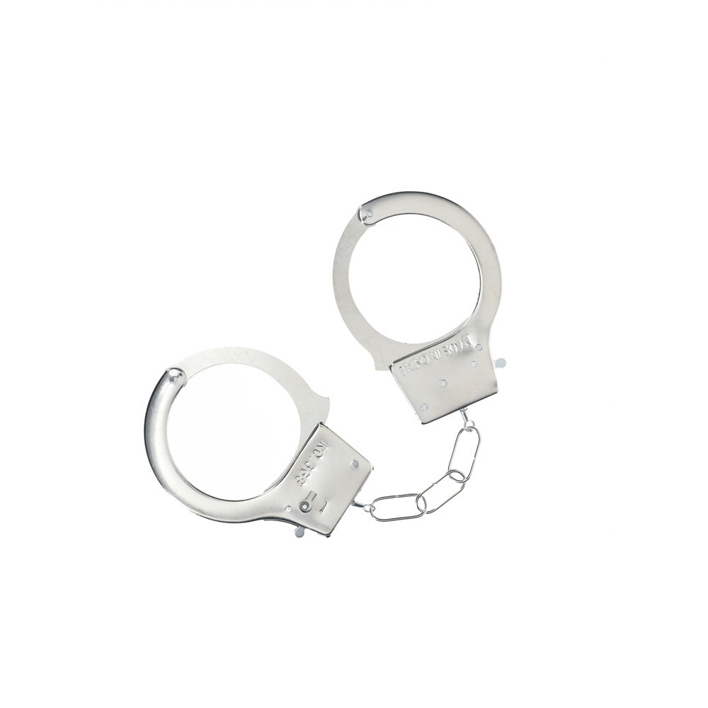 OUCH! Classic Metal Cuffs - Silver - Metal Restraints - Just for you desires