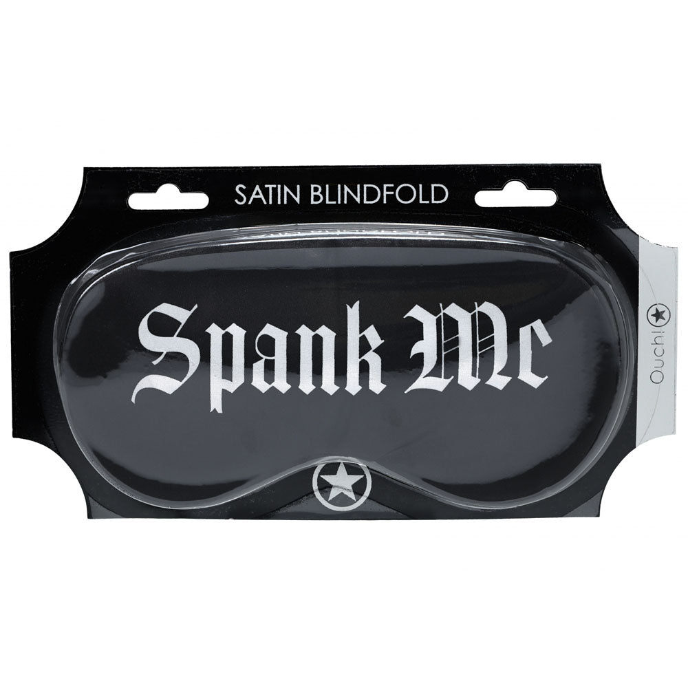 OUCH! Satin Mask - Spank Me -  Printed Eye Mask - Just for you desires