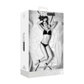 OUCH! Black & White Bed Bindings Restraint System - Black Restraints - Just for you desires