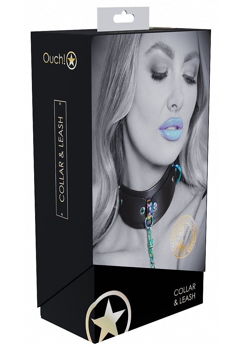 Ouch! Venice Collection Collar With Leash - Just for you desires