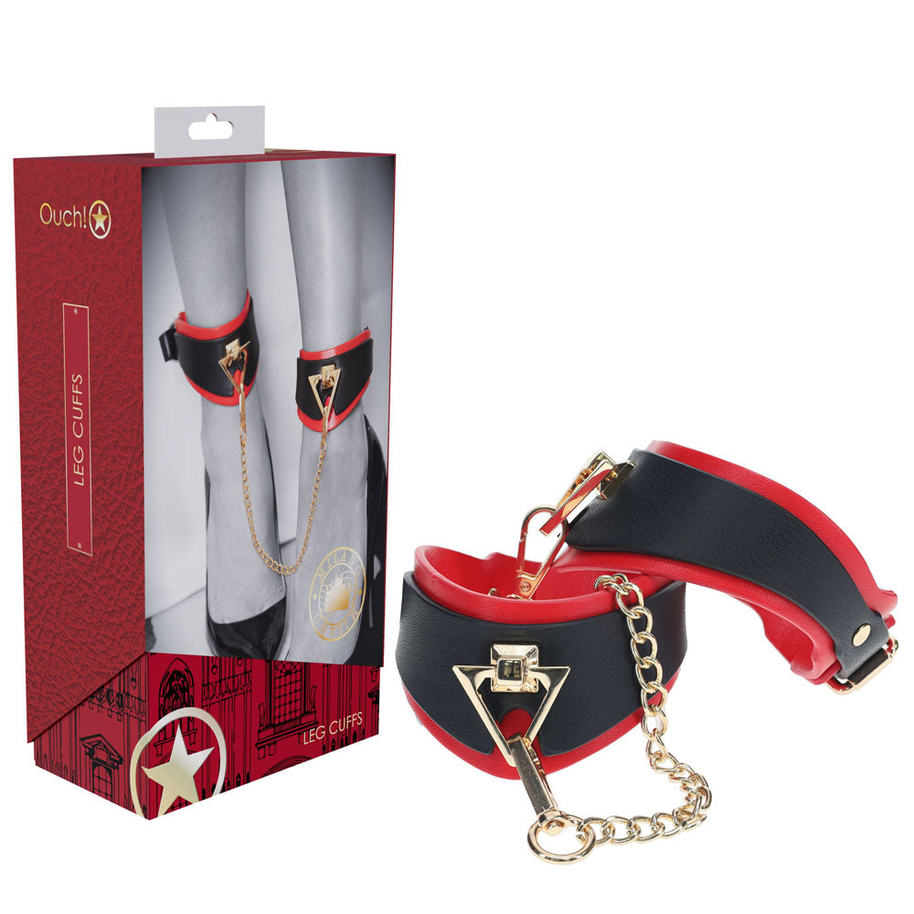Ouch! Milan Collection Leg Cuffs - Just for you desires
