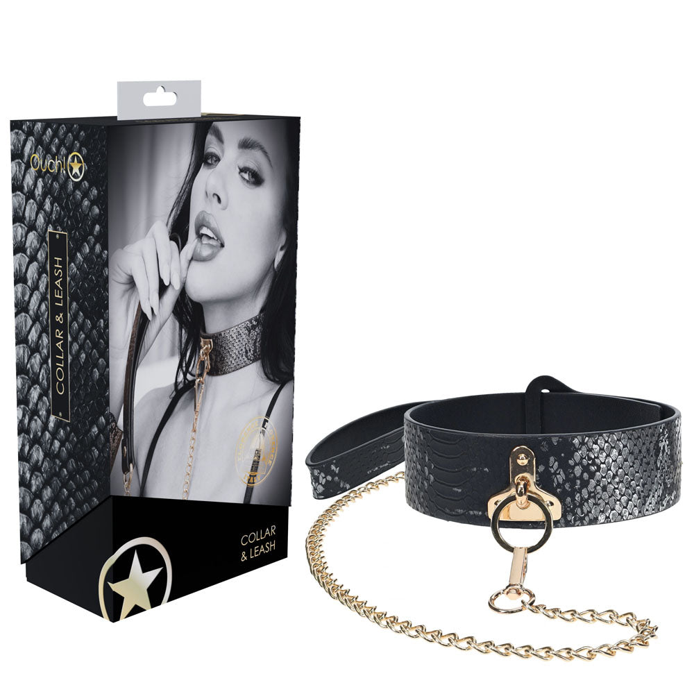 Ouch! Florence Collection Collar With Leash - Just for you desires
