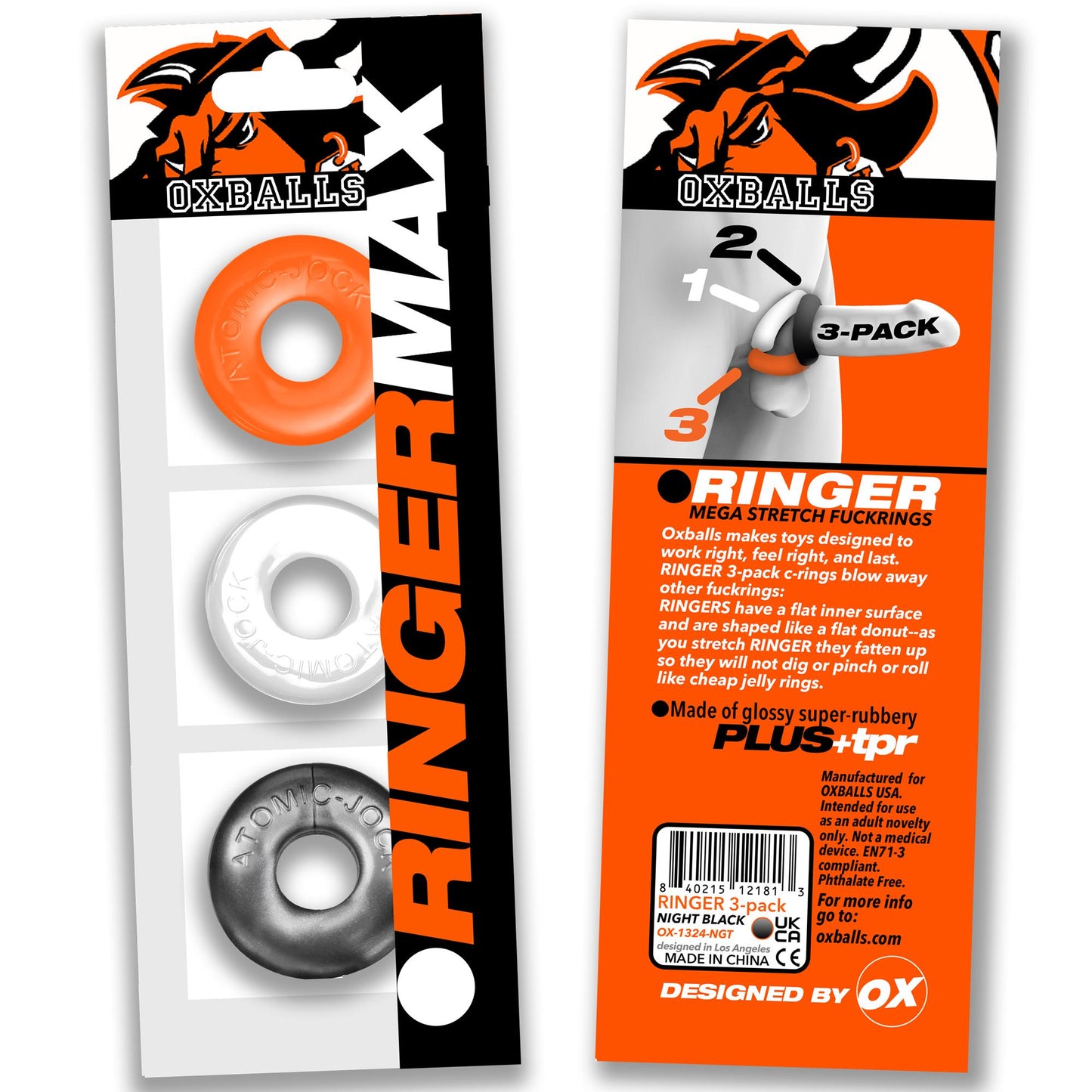 Oxballs Ringer Max 3 Pack Hazzard