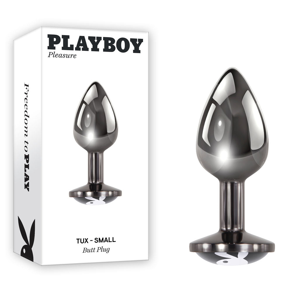 Playboy Pleasure TUX - Small - Metal 7.4 cm Small Butt Plug - Just for you desires