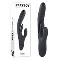 Playboy Pleasure RAPID RABBIT - Black 26.4 cm USB Rechargeable Rabbit Vibrator - Just for you desires