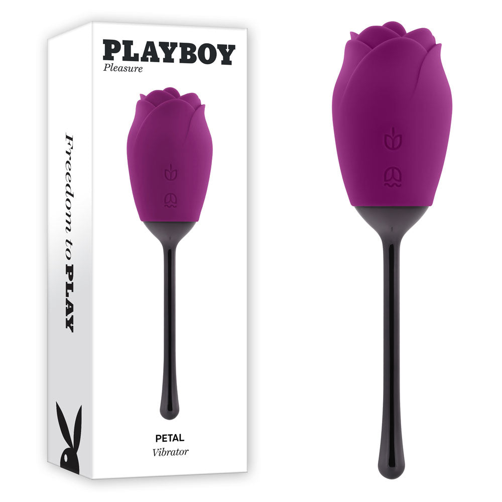 Playboy Pleasure PETAL - Purple USB Rechargeable Flicking Stimulator - Just for you desires